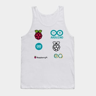 raspberry pi arduino sticker set Tank Top